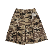 Undermycar Mu.45 Anti Fxxking Logo Play Big Cargo Rip-Camo Shorts Camo Beige