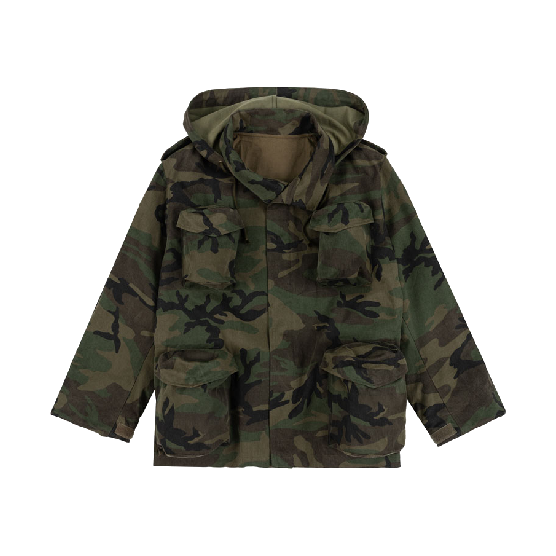 산시 카고 포켓 카모 필드 자켓(SANSI Cargo Pocket Camo Field Jacket)