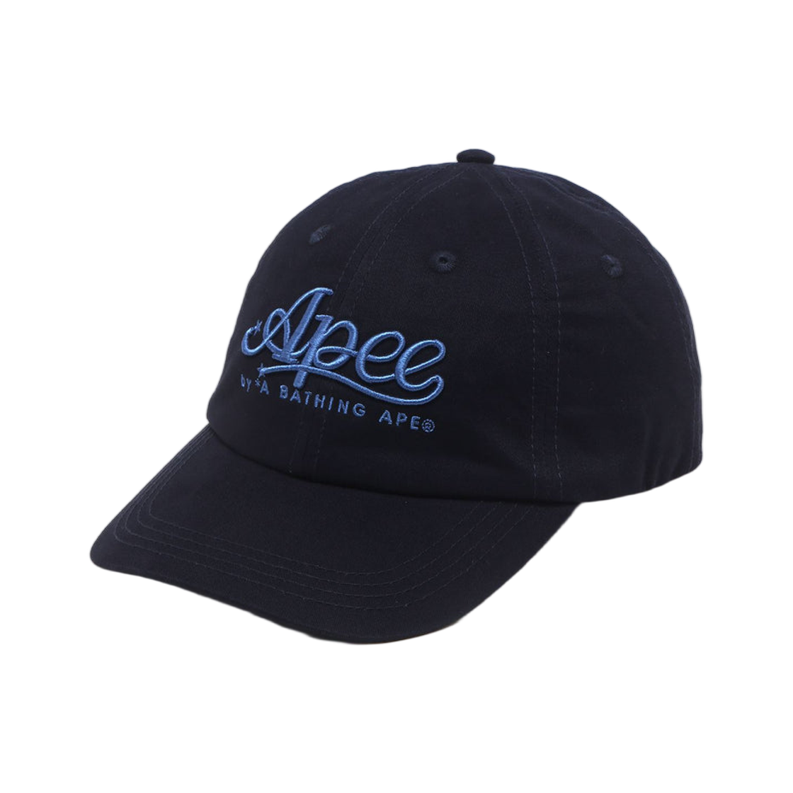 베이프 자수 로고 베이스볼 캡 네이비(BAPE Embroidery Logo Baseball Cap Navy) - 1