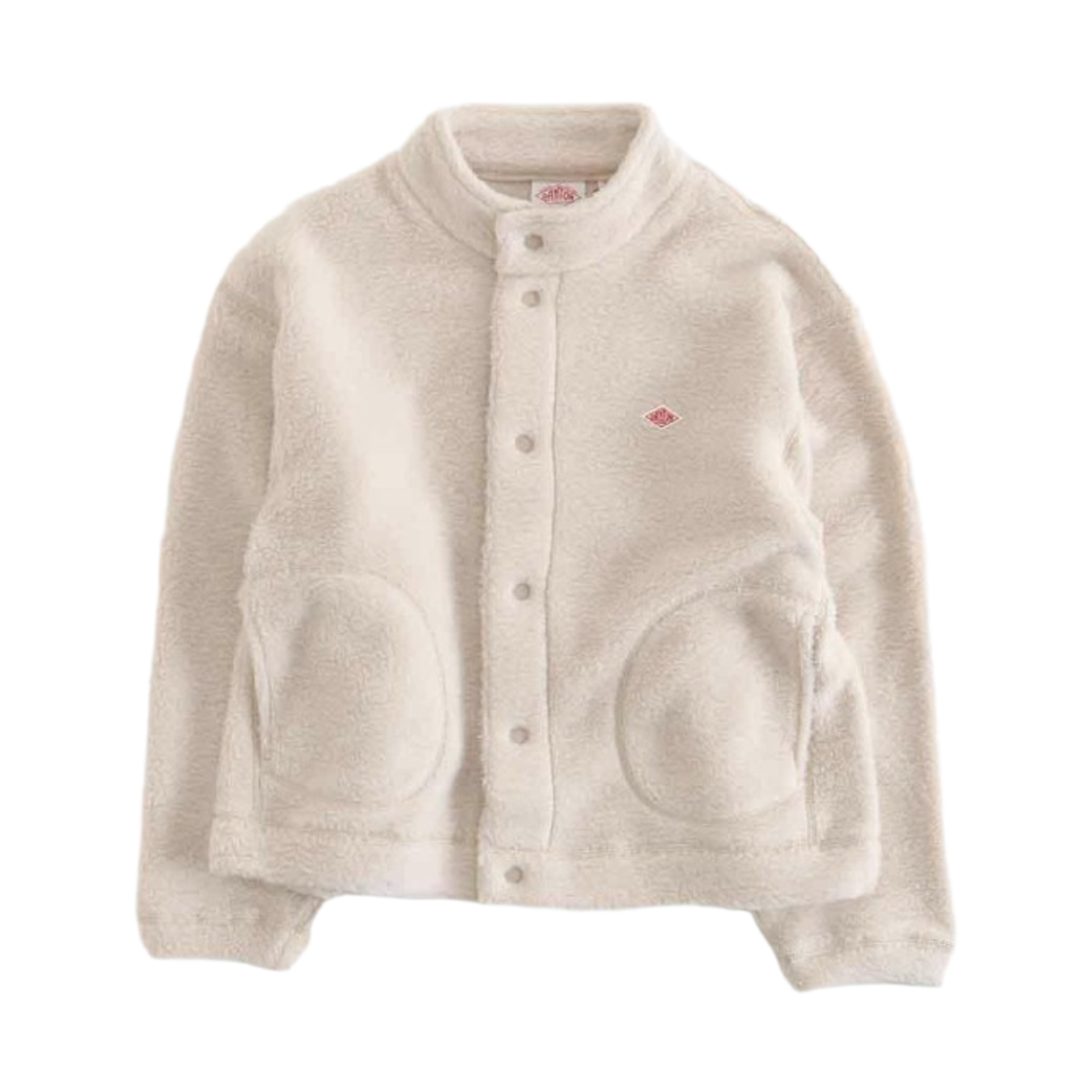 DT-A0546 (W) Danton Double Face Boa High Neck Fleece Jacket Cream