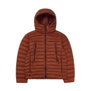 Musinsa Standard City Leisure Sheer Ripstop Hooded Light Down Jacket Orange