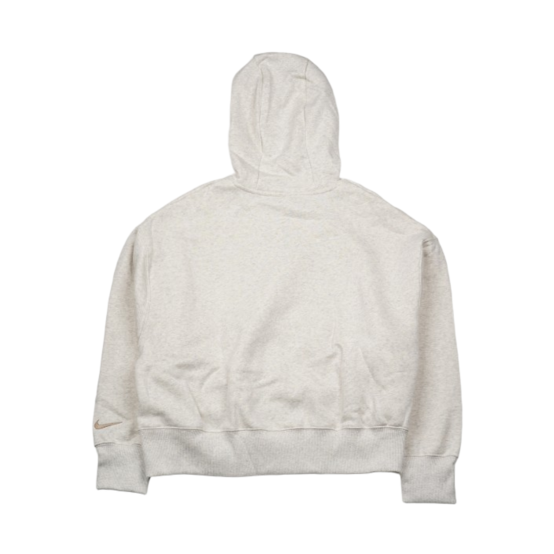 (W) 나이키 NSW 오버사이즈 풀오버 후드 오트밀 헤더 세일 - 아시아((W) Nike NSW Oversized Pullover Hoodie Oatmeal Heather Sail - Asia) - 2