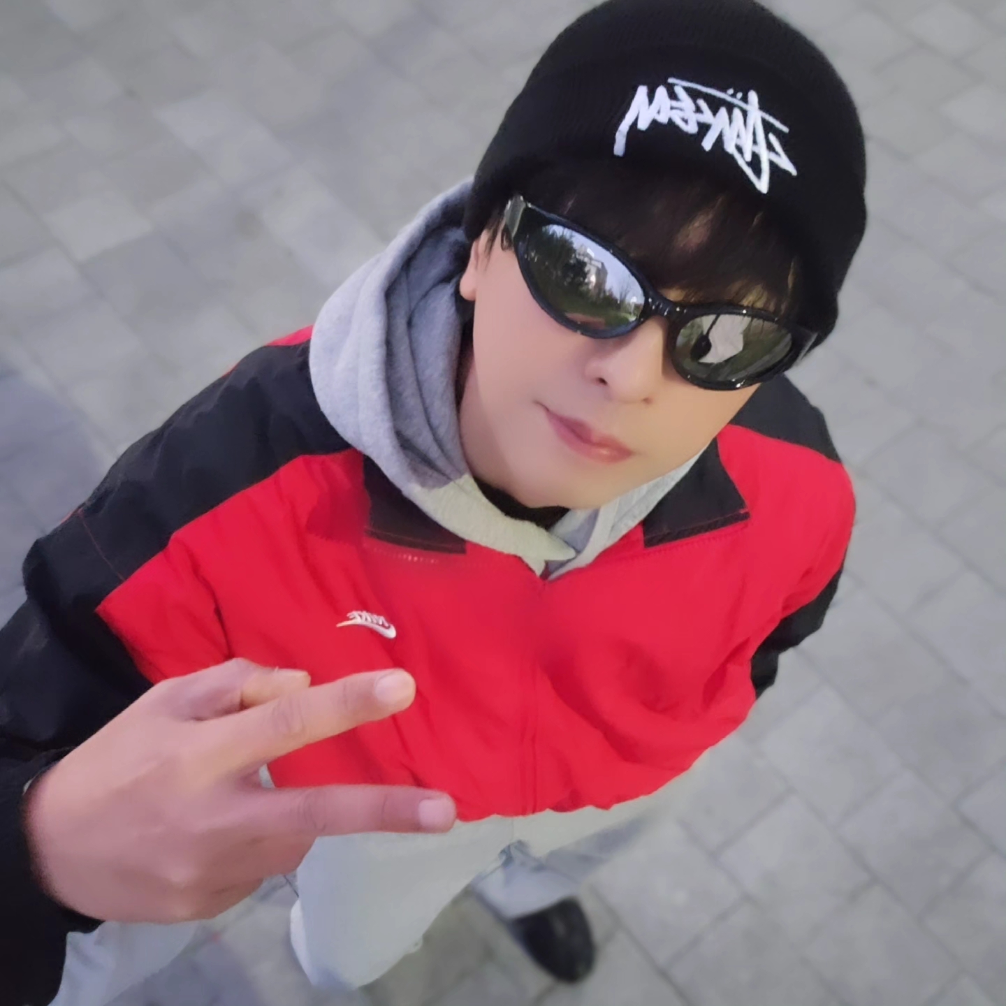 Stussy Big Stock Cuff Beanie Black, Stussy Big Stock Cuff Beanie Black 착용 스타일 - 5