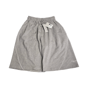Undermycar Mu.28 Anti Fxxking Logo Play Rising Curve Sweat Shorts Melange Gray