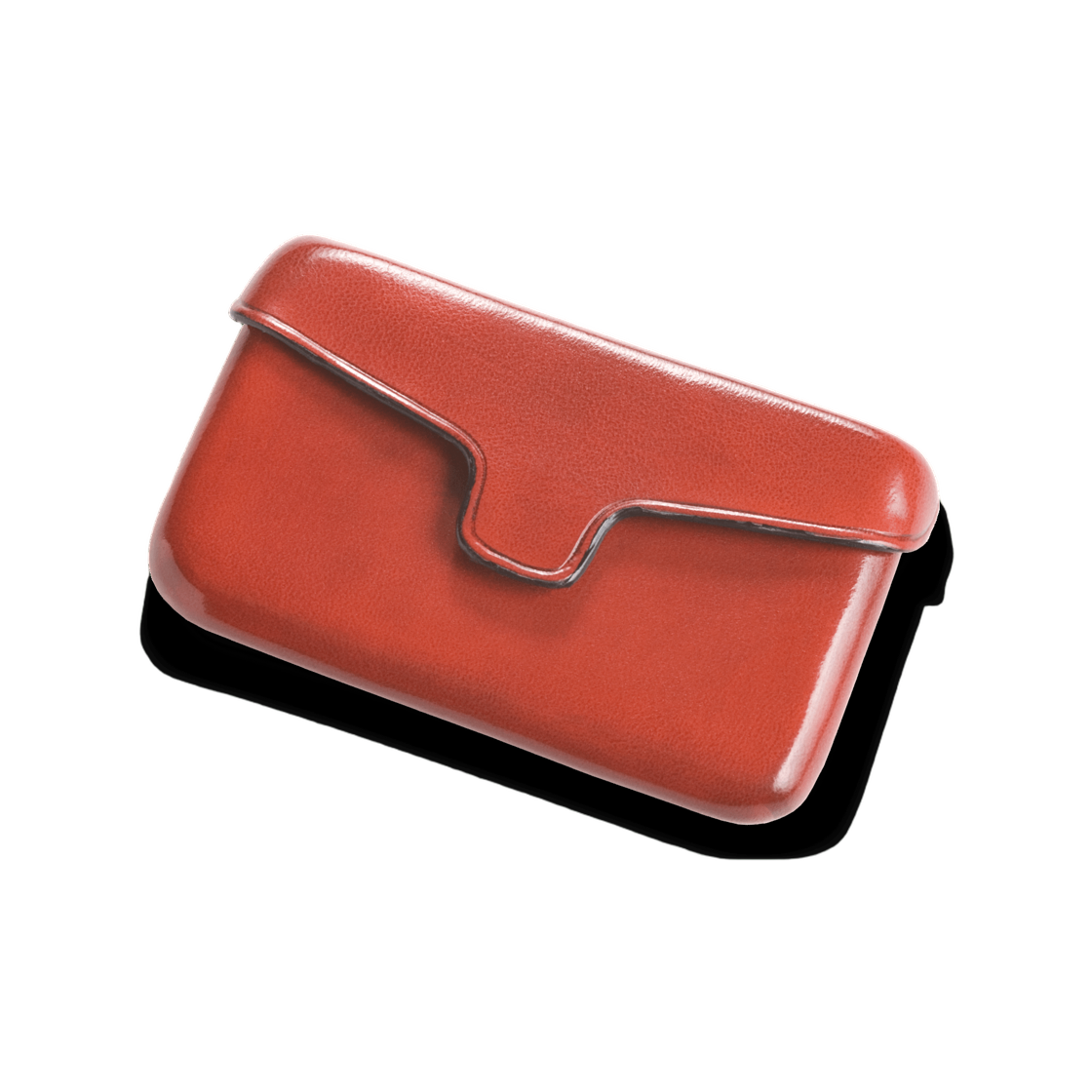 일부세토 마그네틱 클로저 카드 홀더 레드 오커(Il Bussetto Card Holder Magnetic Closure Redochre)