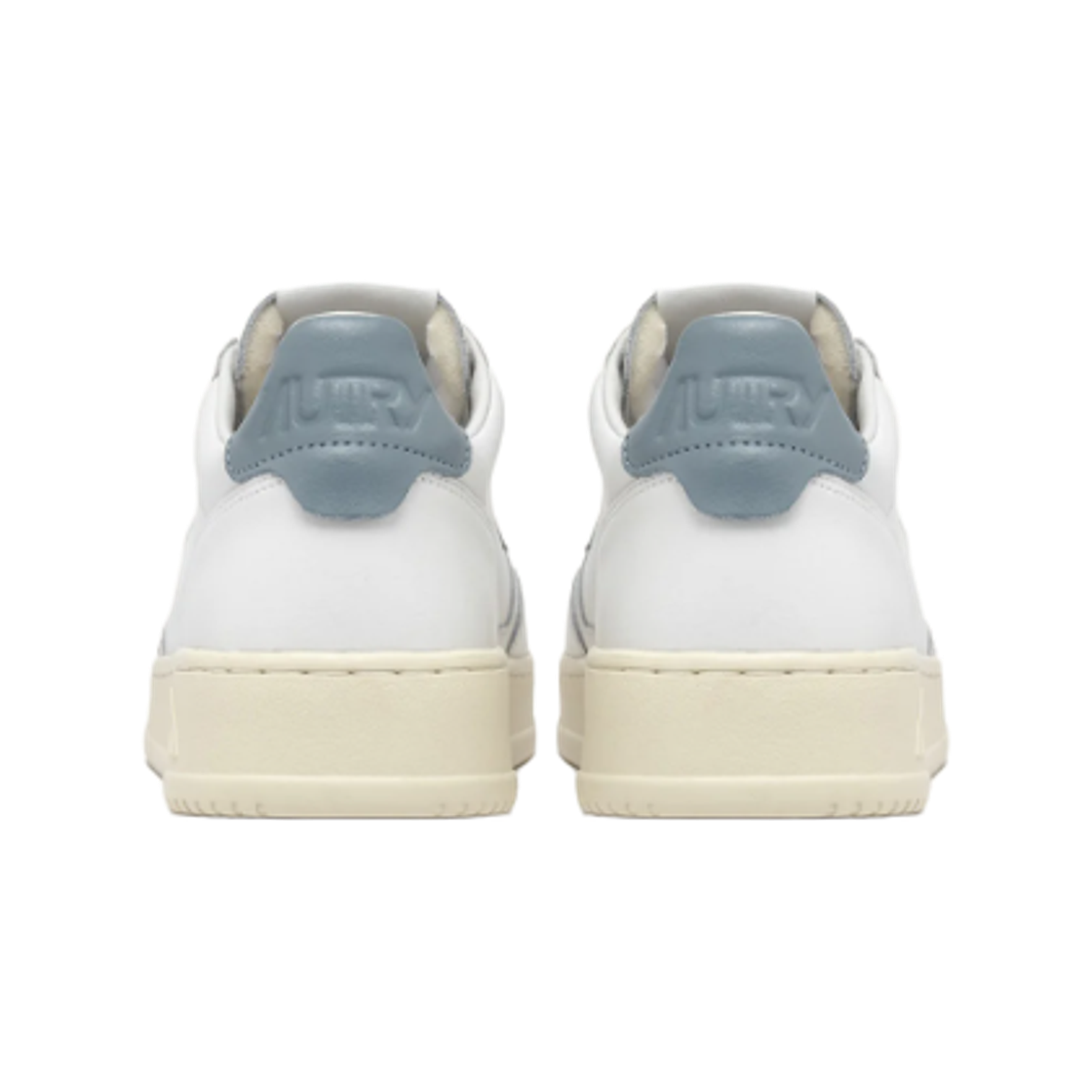 (W) 오트리 메달리스트 로우 레더 스니커즈 화이트 실버 블루((W) Autry Medalist Low Leather Sneakers White Silver Blue) - 3