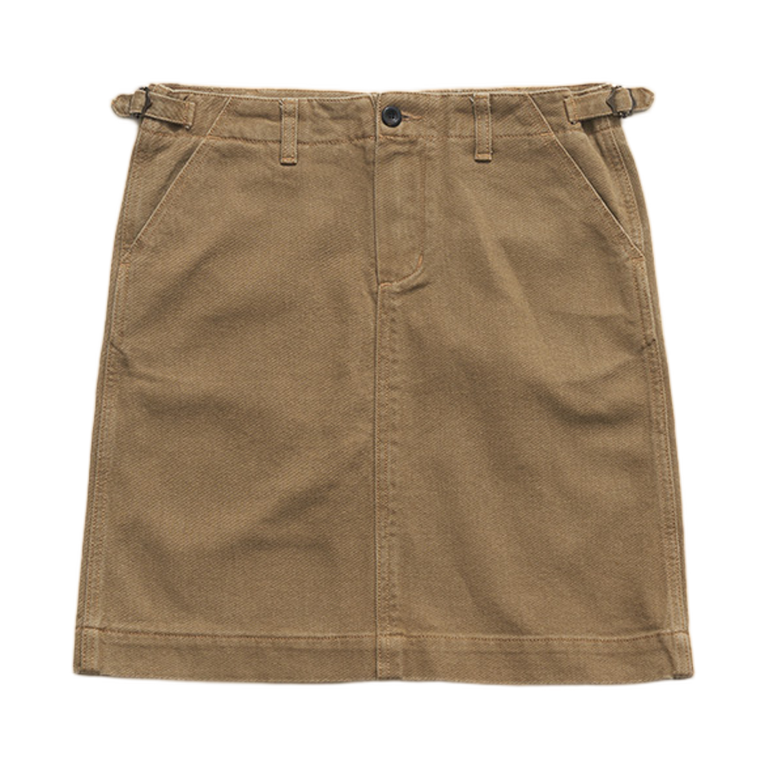 (W) 더 바넷 테시 코튼 미디 스커트 카멜((W) The Barnnet Tessie Cotton Midi Skirt Camel)