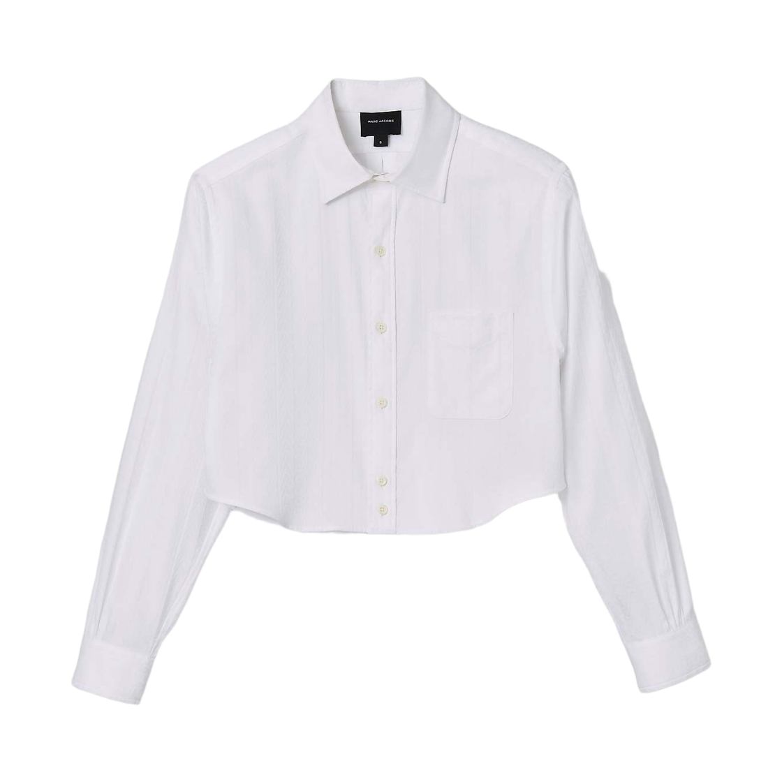 (W) 마크 제이콥스 더 크롭 팜므 셔츠 화이트((W) Marc Jacobs The Cropped Femme Shirt White)