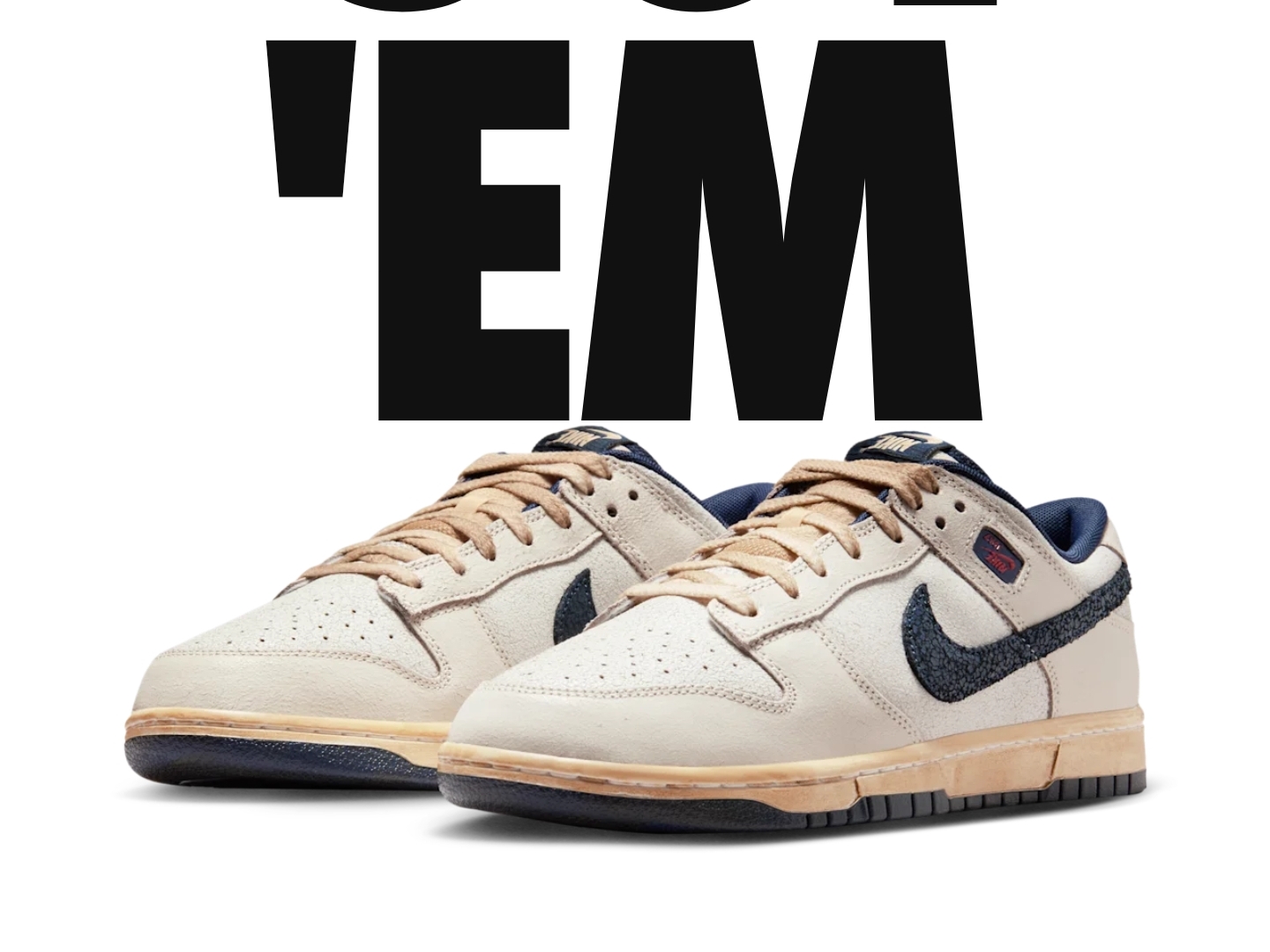 Nike x Stranger Things Dunk Low Phantom and Midnight Navy 착용 스타일 - 1