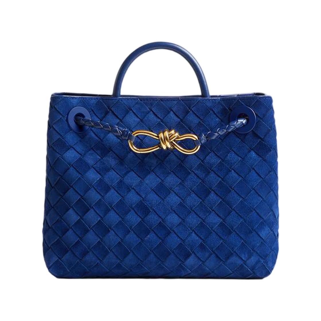 766014V5ZZ14303 Bottega Veneta Small Andiamo Blue Royal