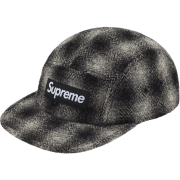 Supreme Harris Tweed Camp Cap Black - 25FW
