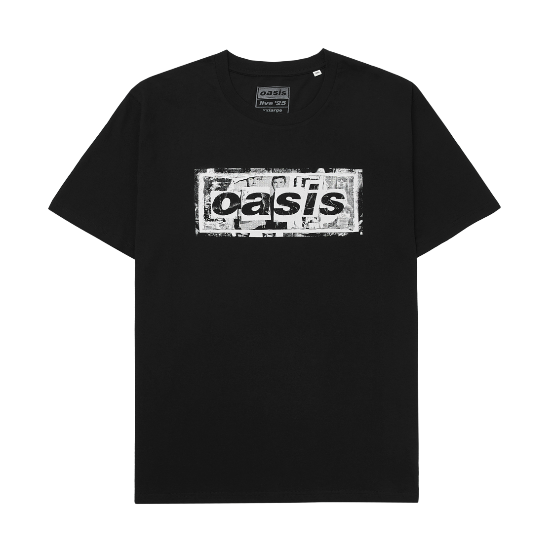- Oasis Collage Photo Live '25 World Tour T-Shirt Black