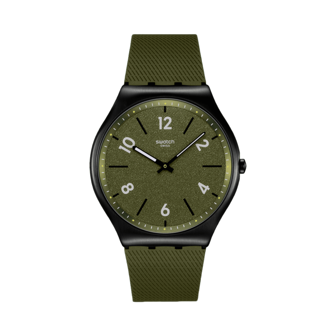 스와치 힌트 오브 파인 42mm 쿼츠 다크 그린(Swatch Hint of Pine 42mm Quartz Dark Green) - 1