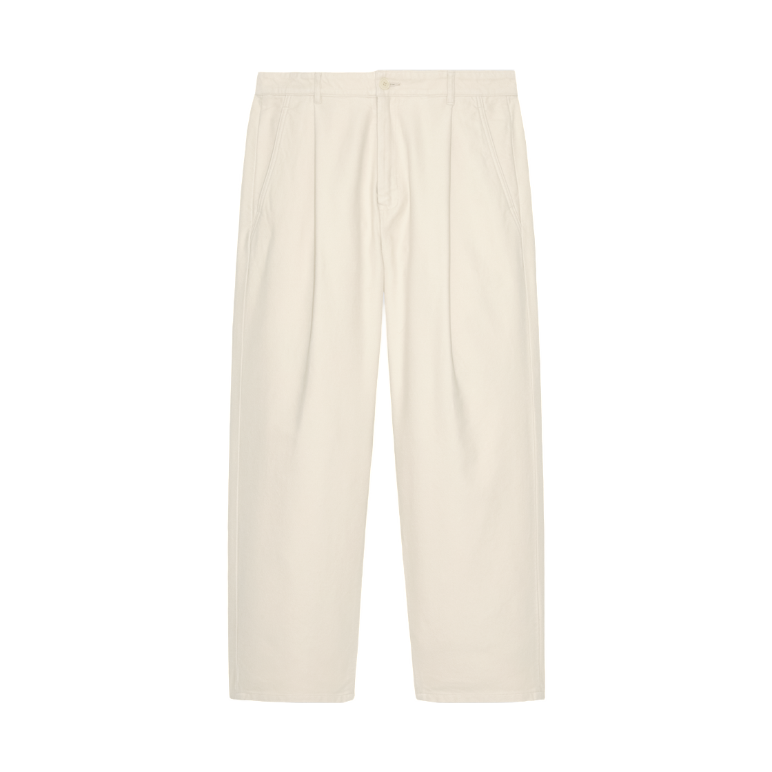 카브엠트 브러쉬드 소프트 코튼 원 턱 팬츠 베이지 - 25 FW(Cav Empt Brushed Soft Cotton One Tuck Pants Beige - 25FW)