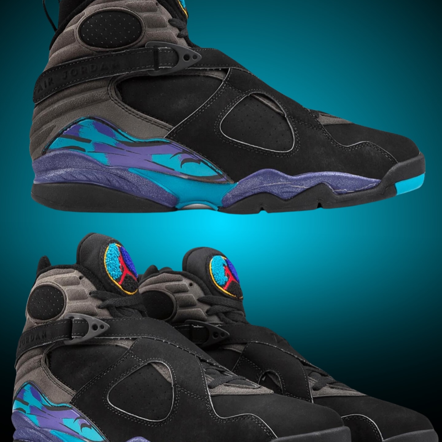 Jordan 8 Retro Aqua 2025 착용 스타일 - 2