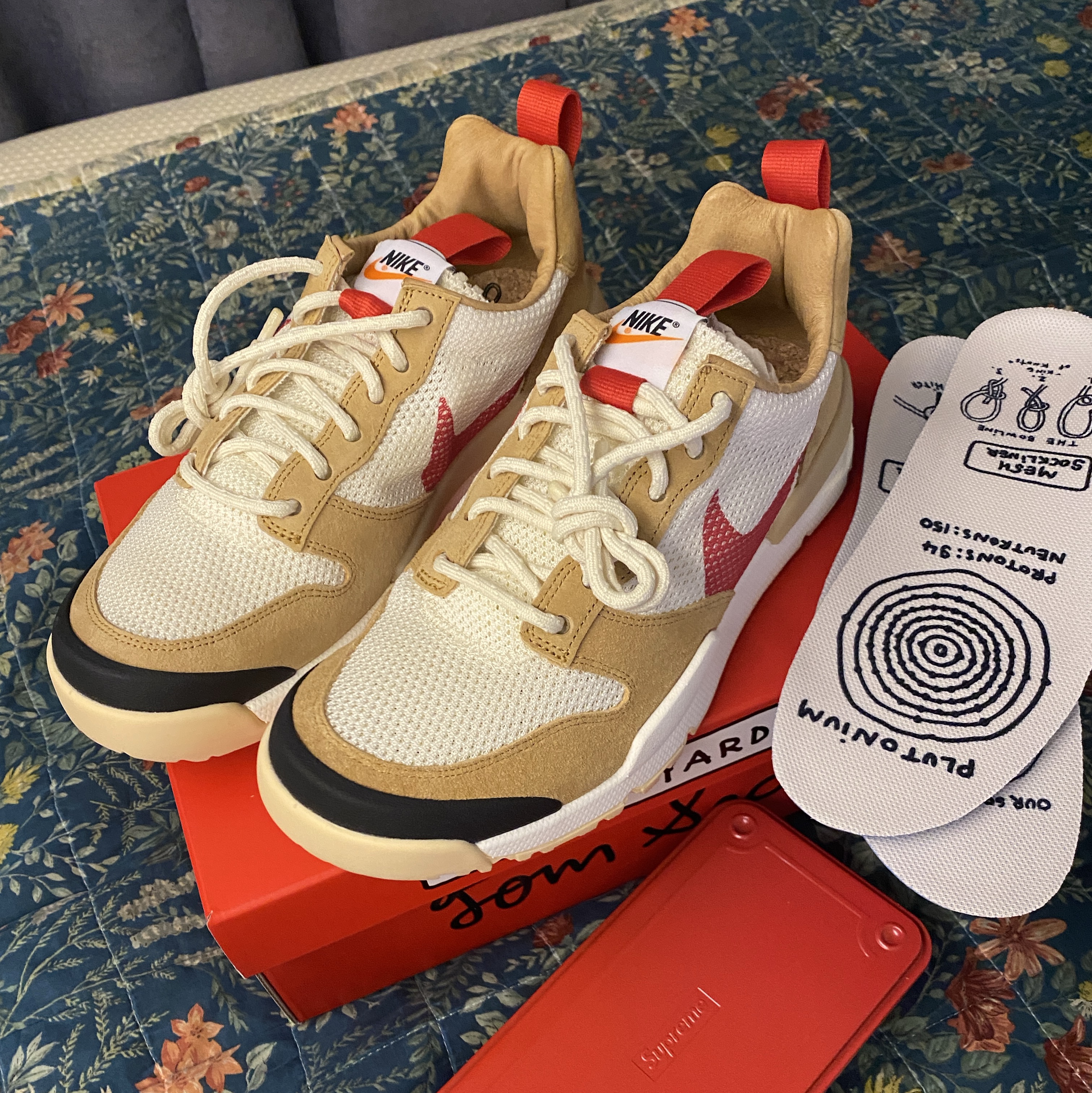 Nike x Tom Sachs Mars Yard Shoe 3.0 Space Camp, Millo Archive Reflect Curved Pants Washed Black 착용 스타일 - 1