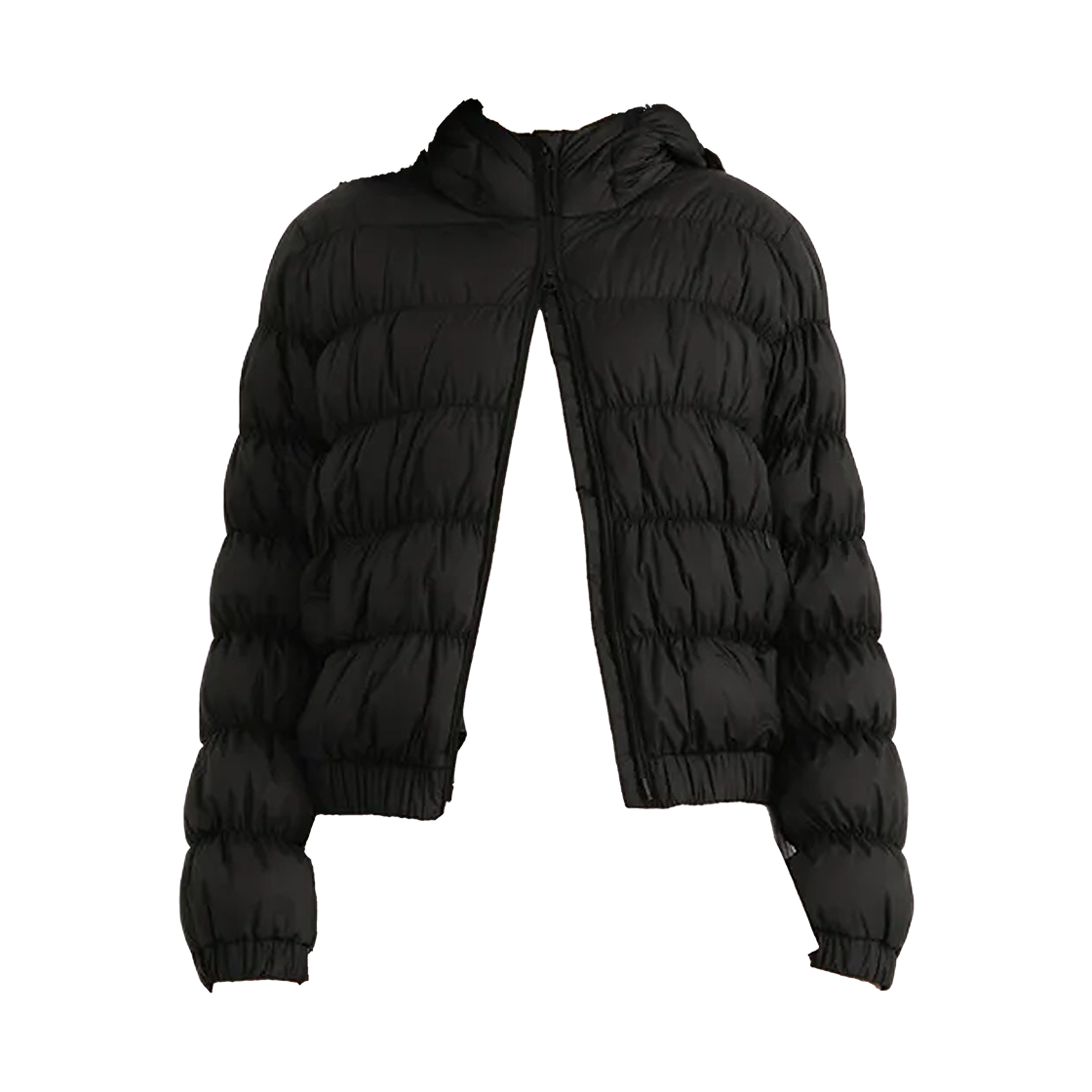 (W) 무신사 스탠다드 후디드 셔링 라이트 다운 자켓 블랙((W) Musinsa Standard Hooded Shearling Light Down Jacket Black)