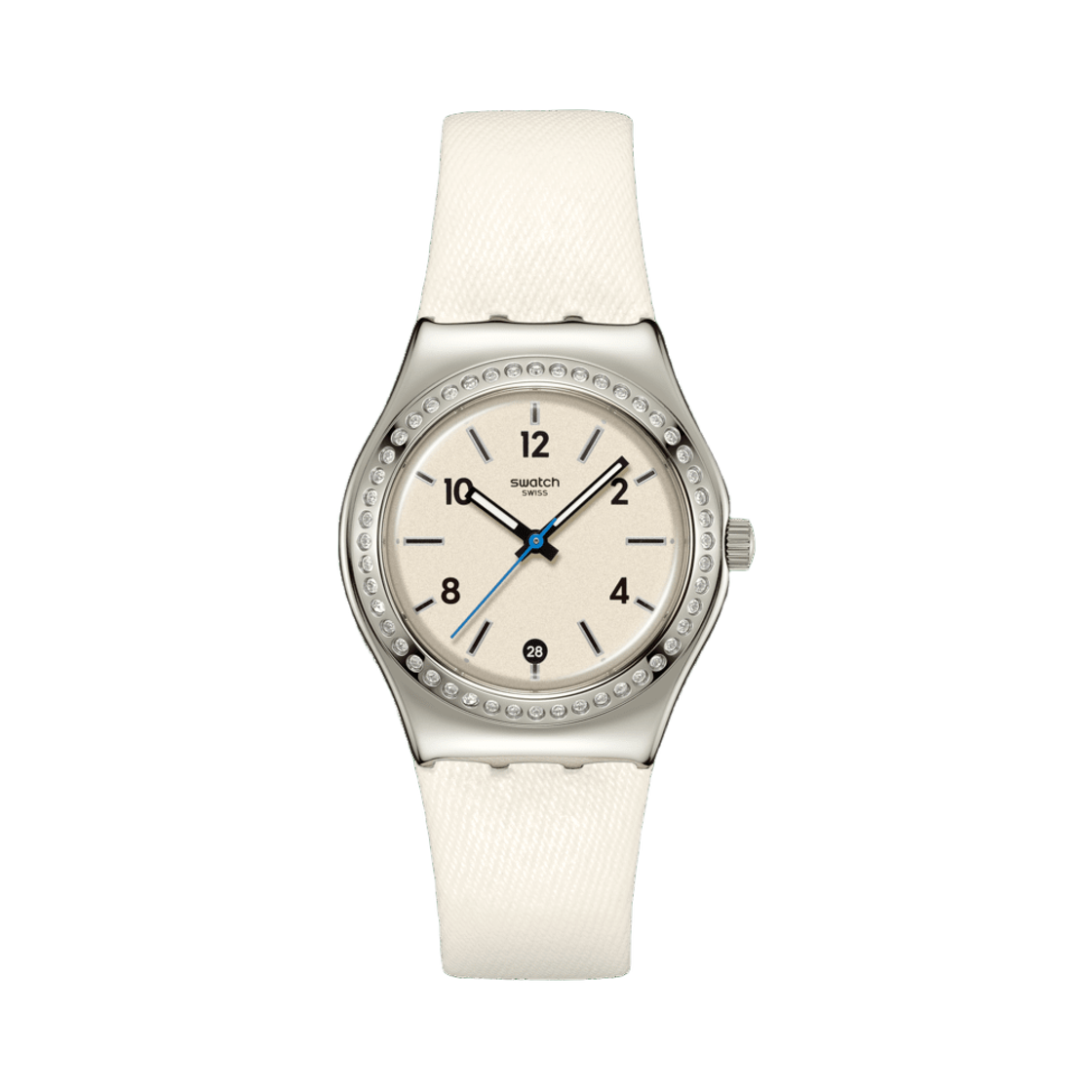 스와치 글레이셜 페탈 33mm 쿼츠 화이트(Swatch Glacial Petals 33mm Quartz White) - 1