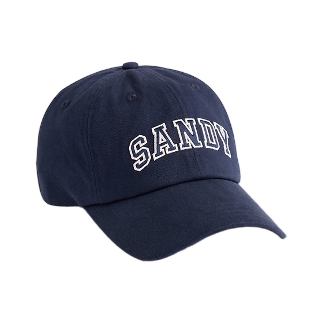 갭 × 샌디 리앙 로고 베이스볼 햇 네이비 블루 유니폼(Gap × Sandy Liang Logo Baseball Hat Navy Blue Uniform)