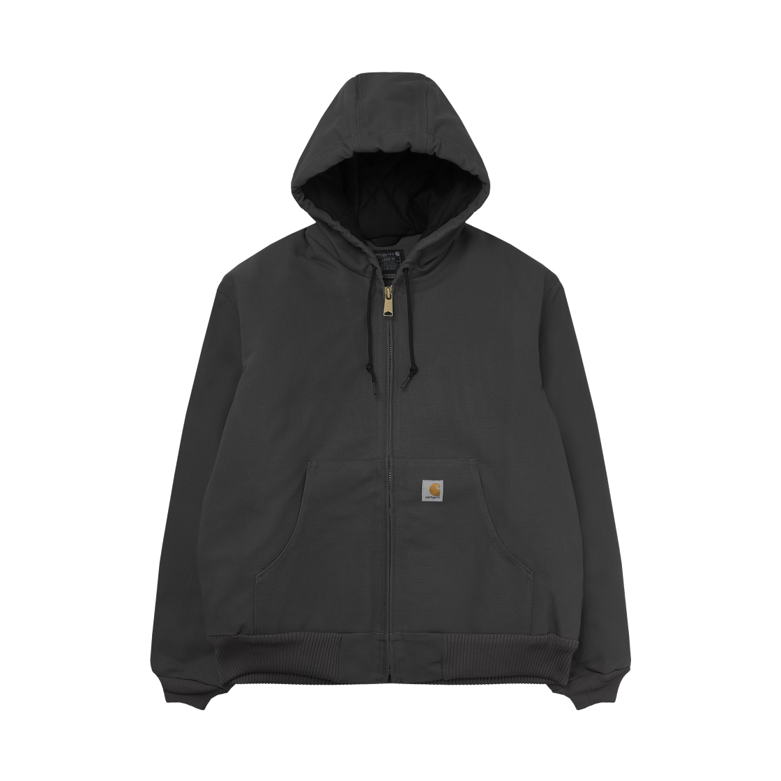 J140-GVL Carhartt Loose Fit Firm Duck Regular Insulated Flannel Lined Active Jacket Grey