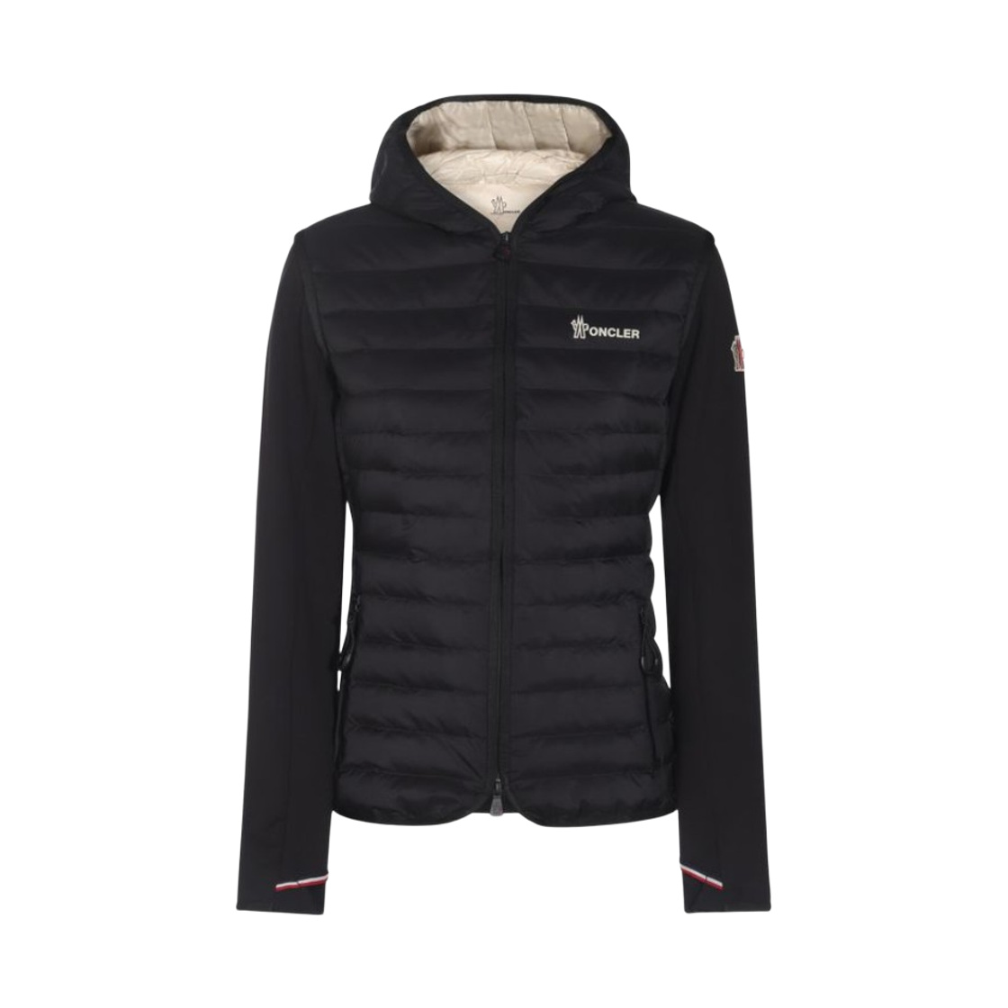 K1-098-8G00001-89AW0-999 (W) Moncler Padded Zip-Up Cotton Hoodie Black - 25SS