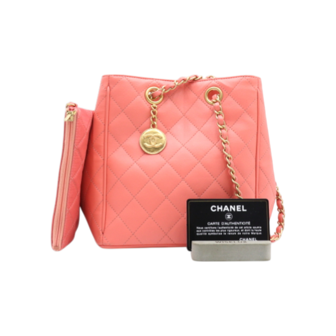 샤넬 20-21 시즌한정 CC 코인참 버킷 금장체인 숄더백 겸 크로스백 aa21864(Chanel 20-21 Limited Edition CC Coin Charm Bucket Bag with Gold Chain Shoulder and Crossbody Strap aa21864)