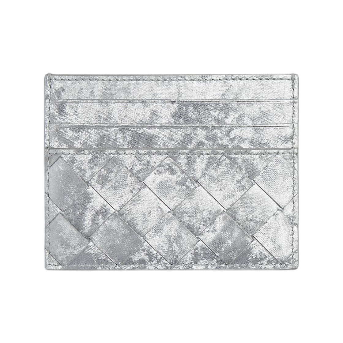 보테가 베네타 인트레치아토 크레딧 카드 케이스 실버(Bottega Veneta Intrecciato Credit Card Case Silver) - 2