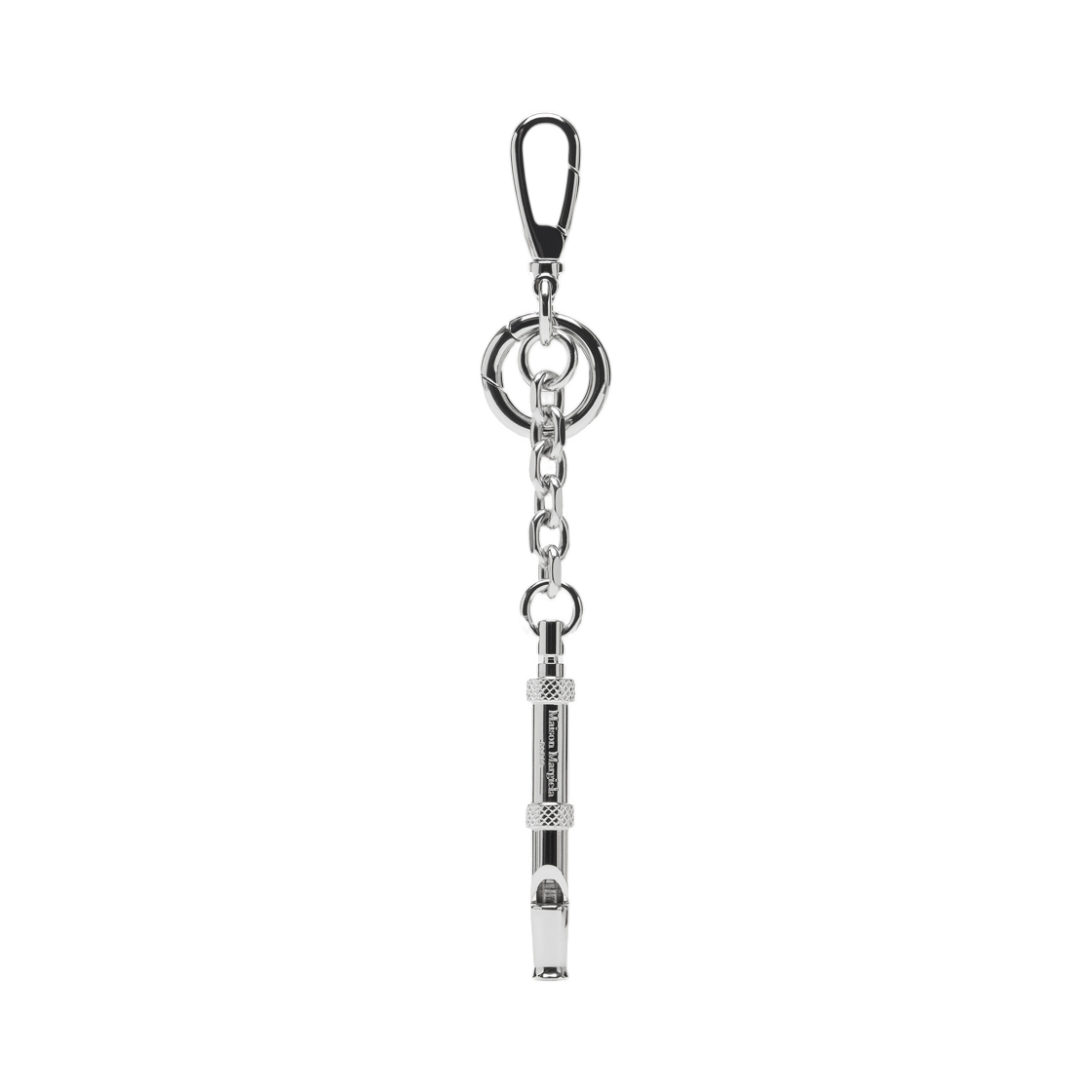 SA1UA0014P8834H7161 Maison Margiela Metal Dog Whistle Charm Silver