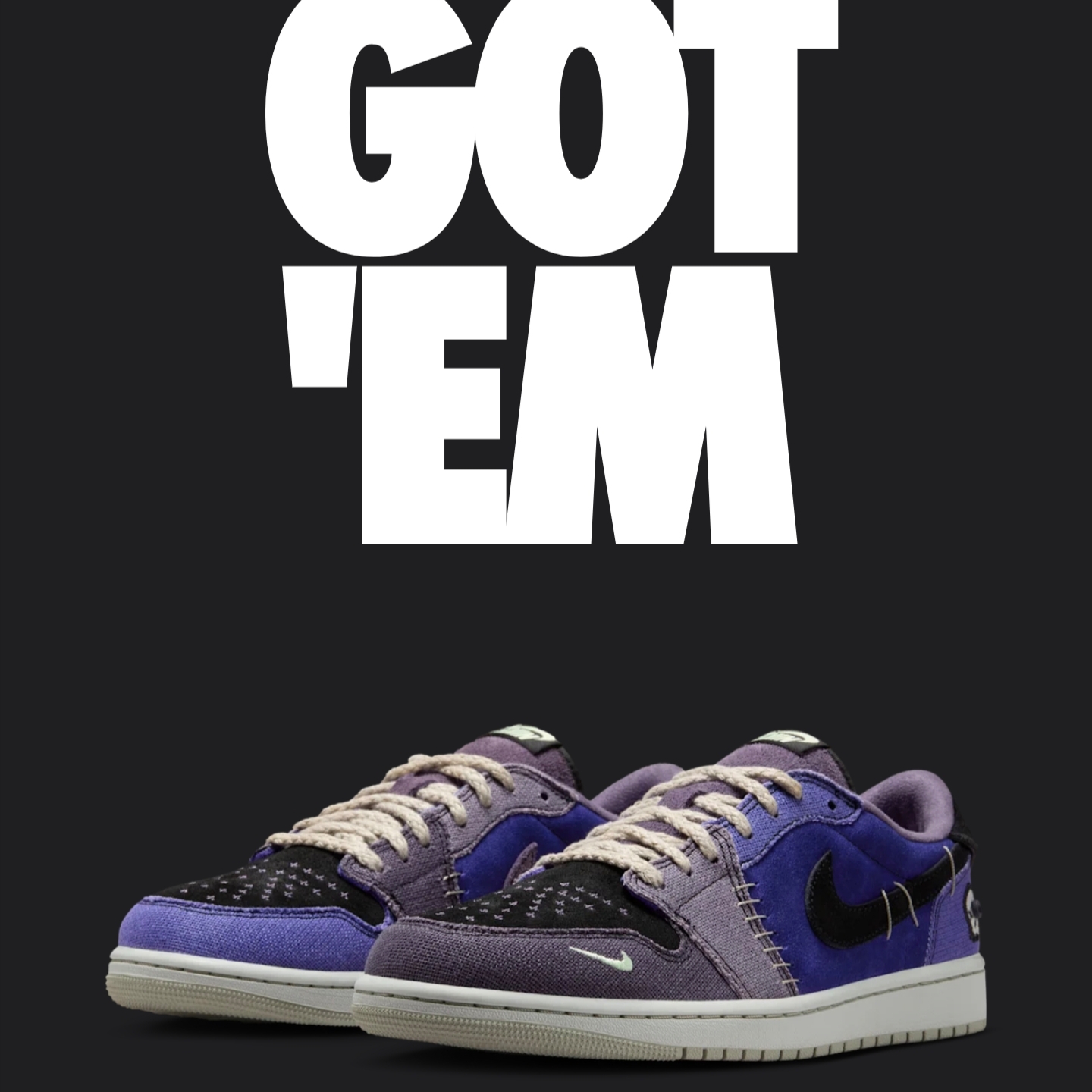Jordan 1 x Zion Williamson Retro Low OG Regency Purple and Dark Raisin 착용 스타일 - 4