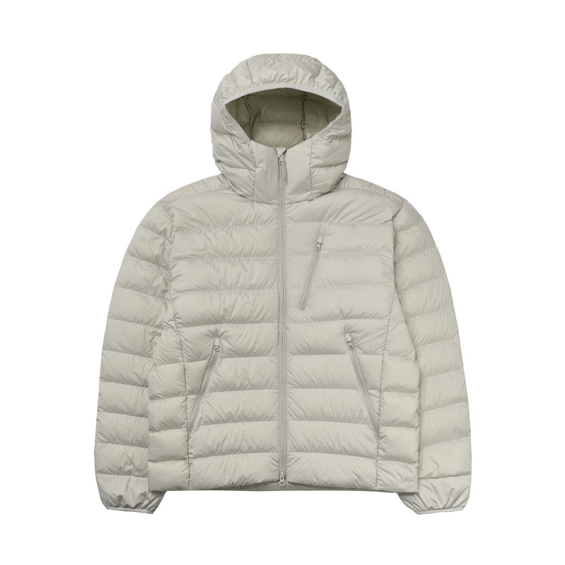 무신사 스탠다드 시티 레저 후디드 라이트 다운 재킷 스톤 화이트(Musinsa Standard City Leisure Hooded Light Down Jacket Stone White)