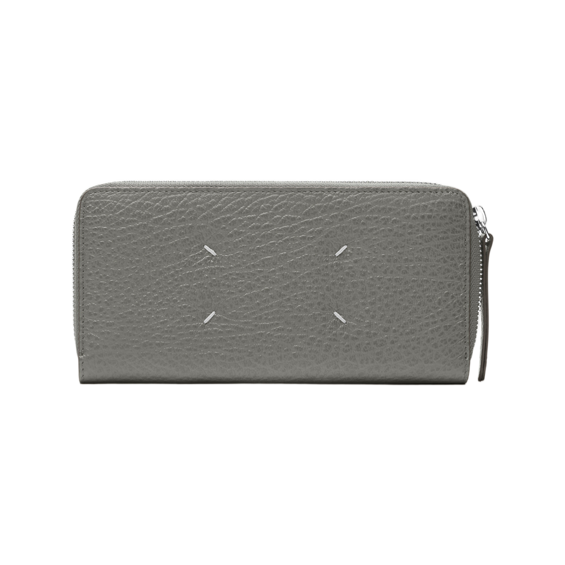 S56UI0110P4455T8127 Maison Margiela Four Stitches Zip-Around Wallet Pebble Grey