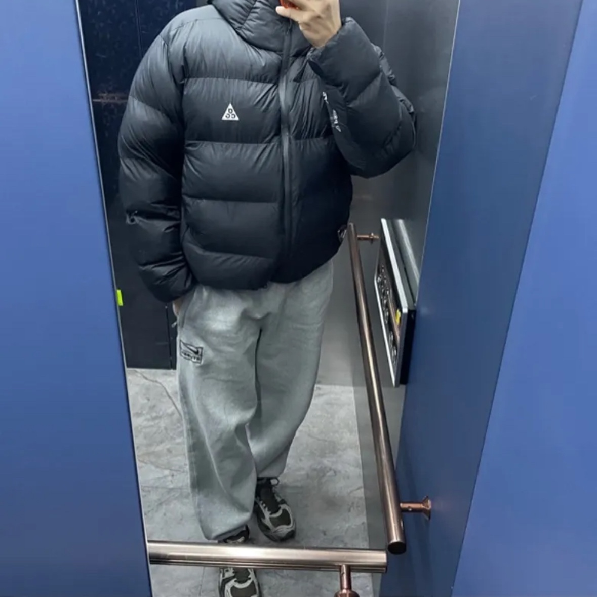 Nike ACG Therma-Fit ADV Lunar Lake Puffer Jacket Black - Asia 착용 스타일