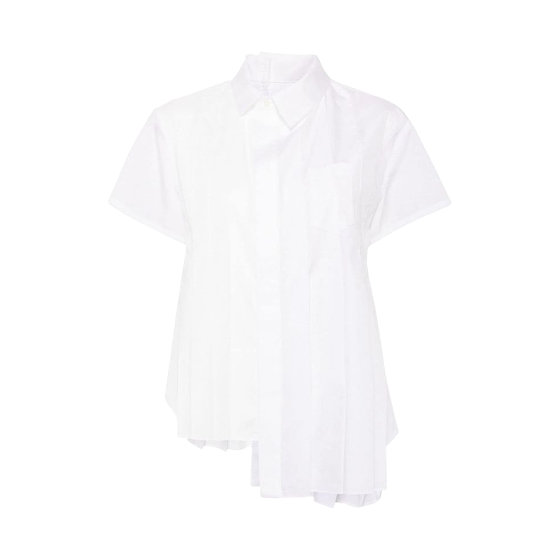 24-07373-151 (W) Sacai Cotton Poplin Shirt Off White
