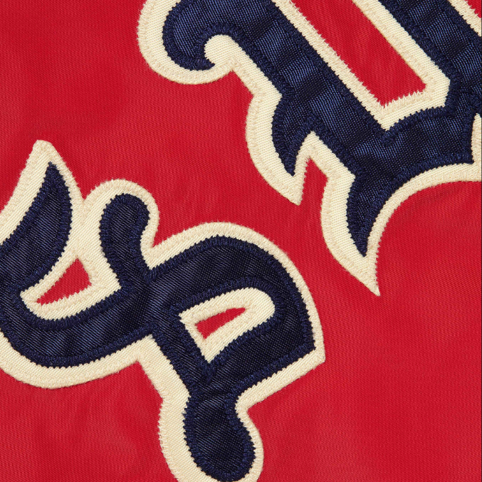 슈프림 올드 잉글리시 아크 코치 자켓 레드 - 25FW(Supreme Old English Arc Coaches Jacket Red - 25FW) - 4