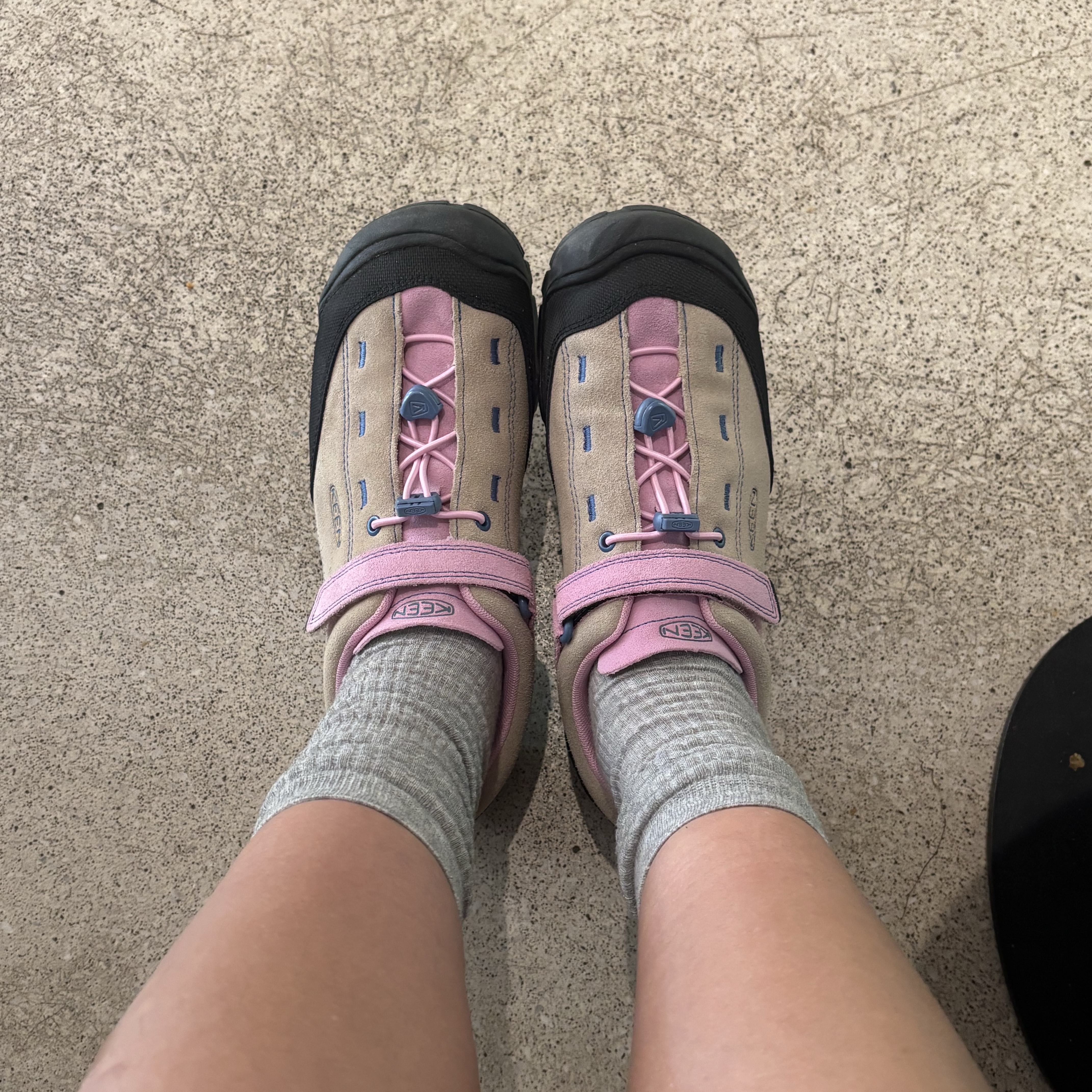 Keen Jasper II Children Sneakers Safari/Pastel Lavender, (Kids) Keen Jasper II Safari Pastel Lavender 착용 스타일 - 1