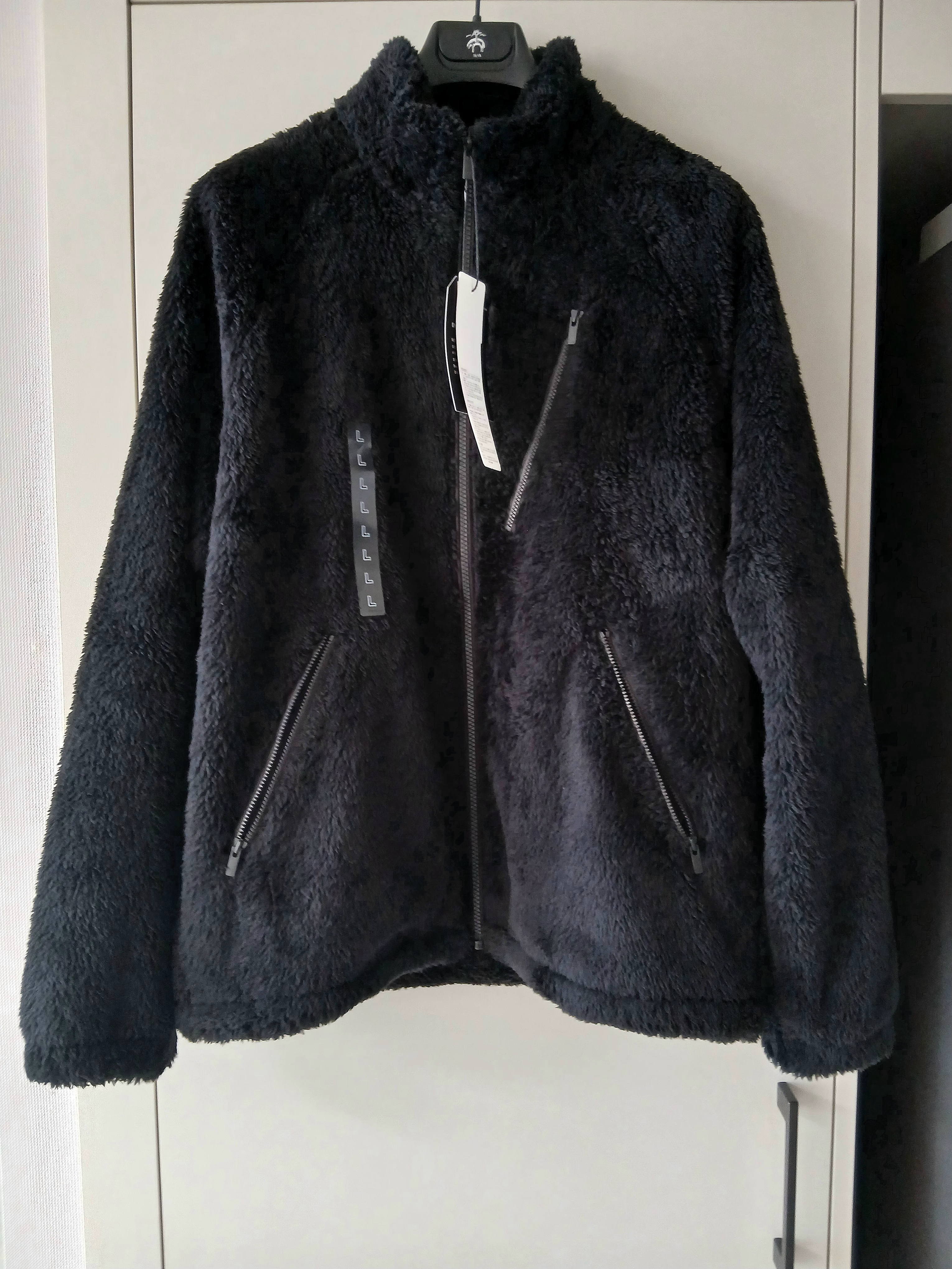 Uniqlo x Needles Fleece Jacket Black - KR 착용 스타일 - 1