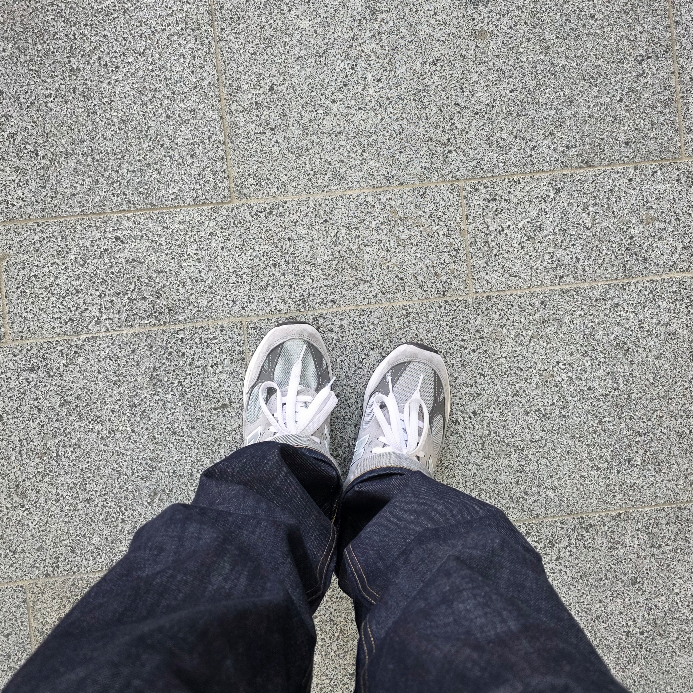 New Balance 993 Made in USA Grey - D Standard 착용 스타일