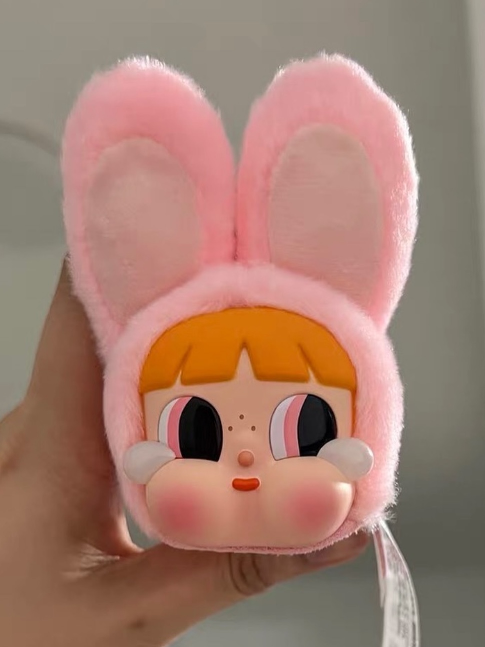 Pop Mart Crybaby x Powerpuff Girls Series Keyring Bunny Blossom (Opened Case) 착용 스타일