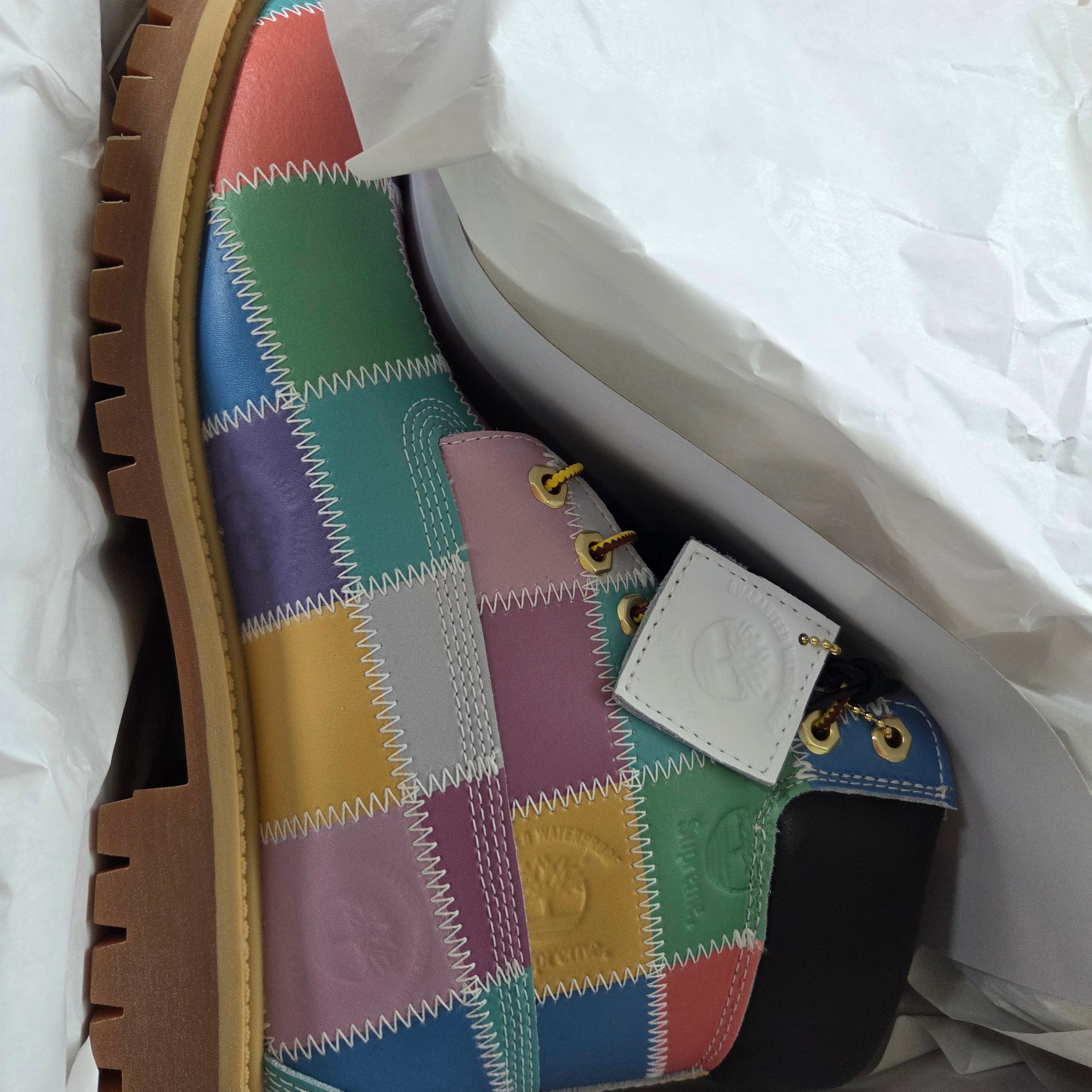 Timberland x Supreme Patchwork 6 Inch Premium Waterproof Boot Multicolor - 25FW - Medium 착용 스타일 - 4