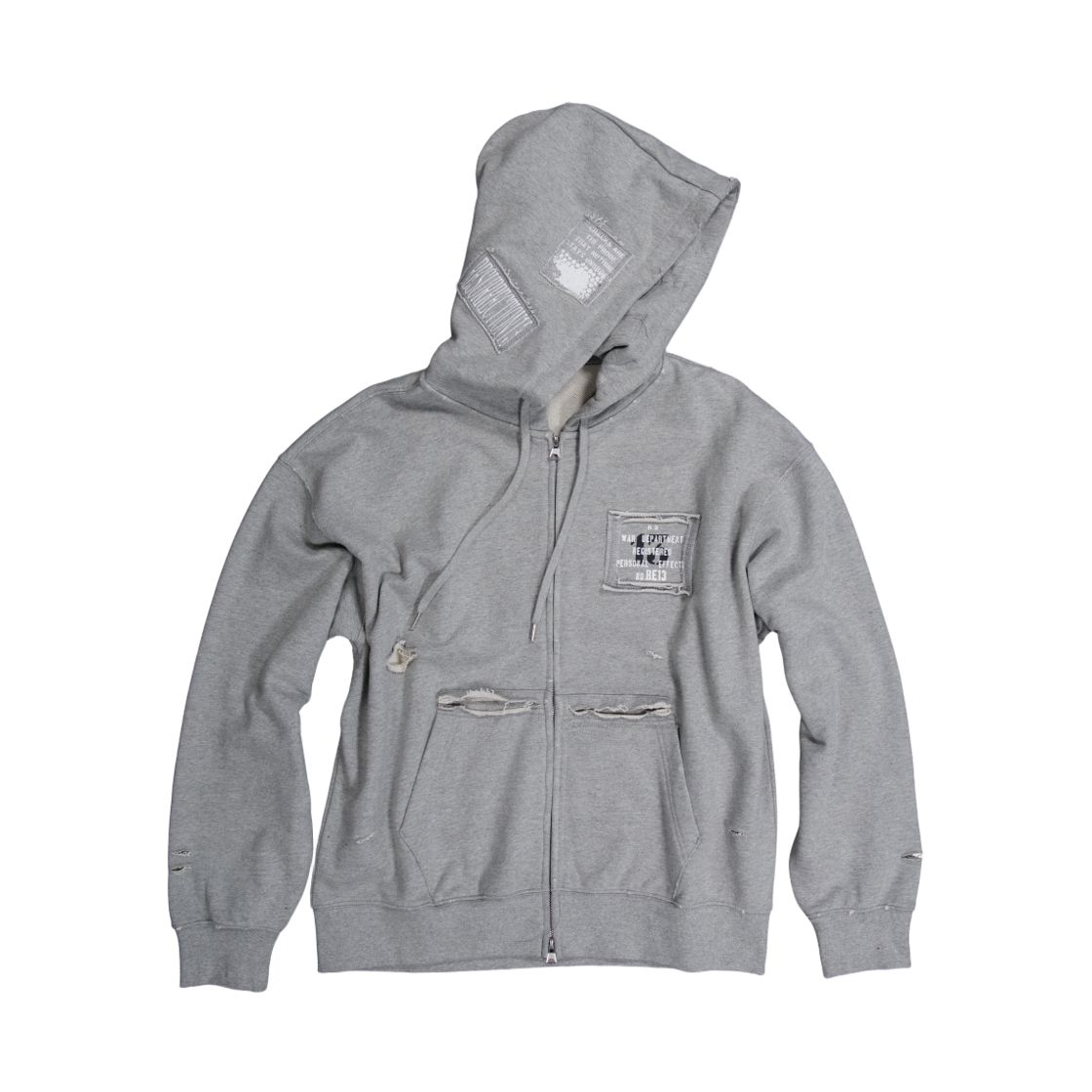 레저렉션13 후드 집업 그레이(Resurrection13 Hood Zip Up Grey)