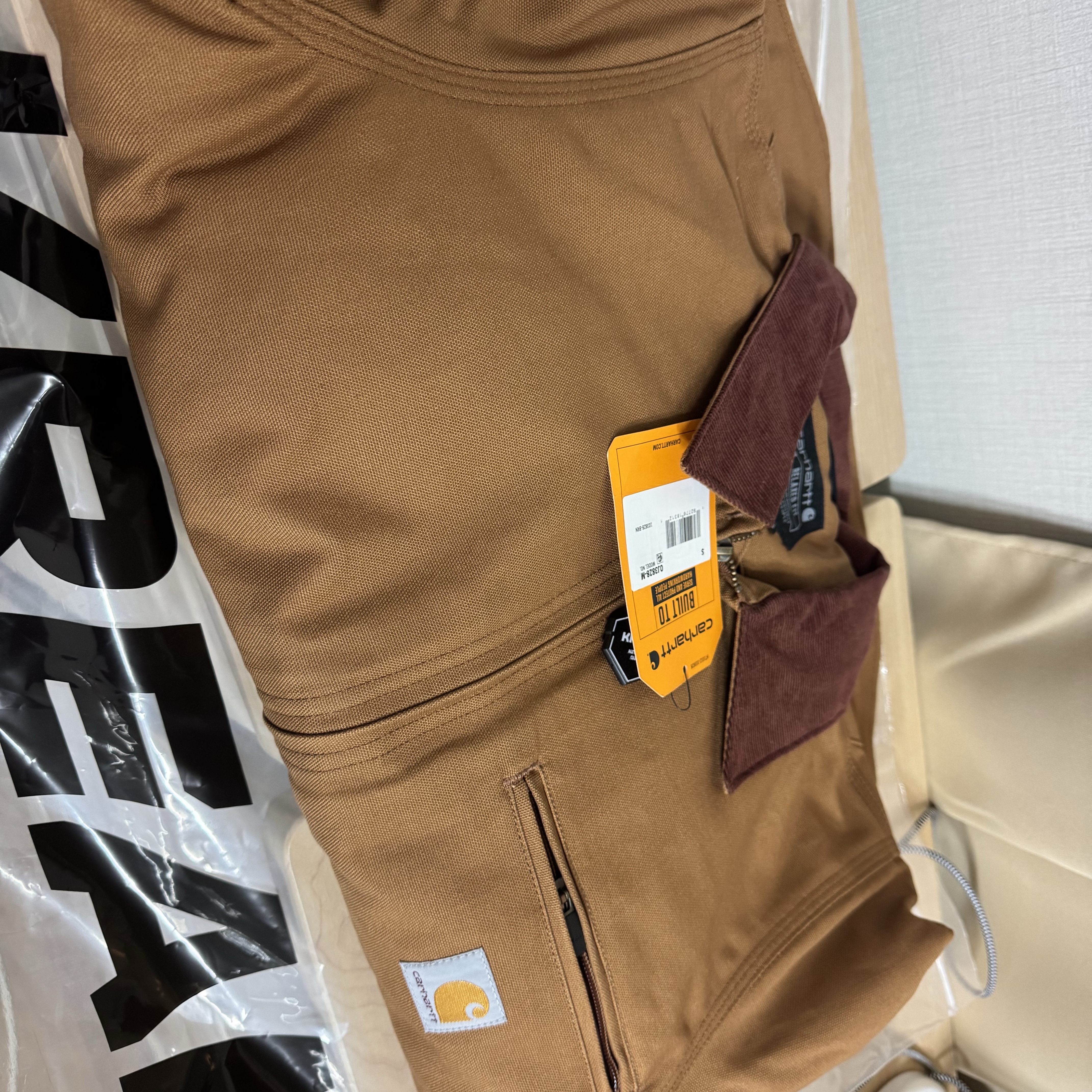 Carhartt Blanket Lined Relaxed Fit Regular Duck Detroit Jacket Carhartt Brown 착용 스타일