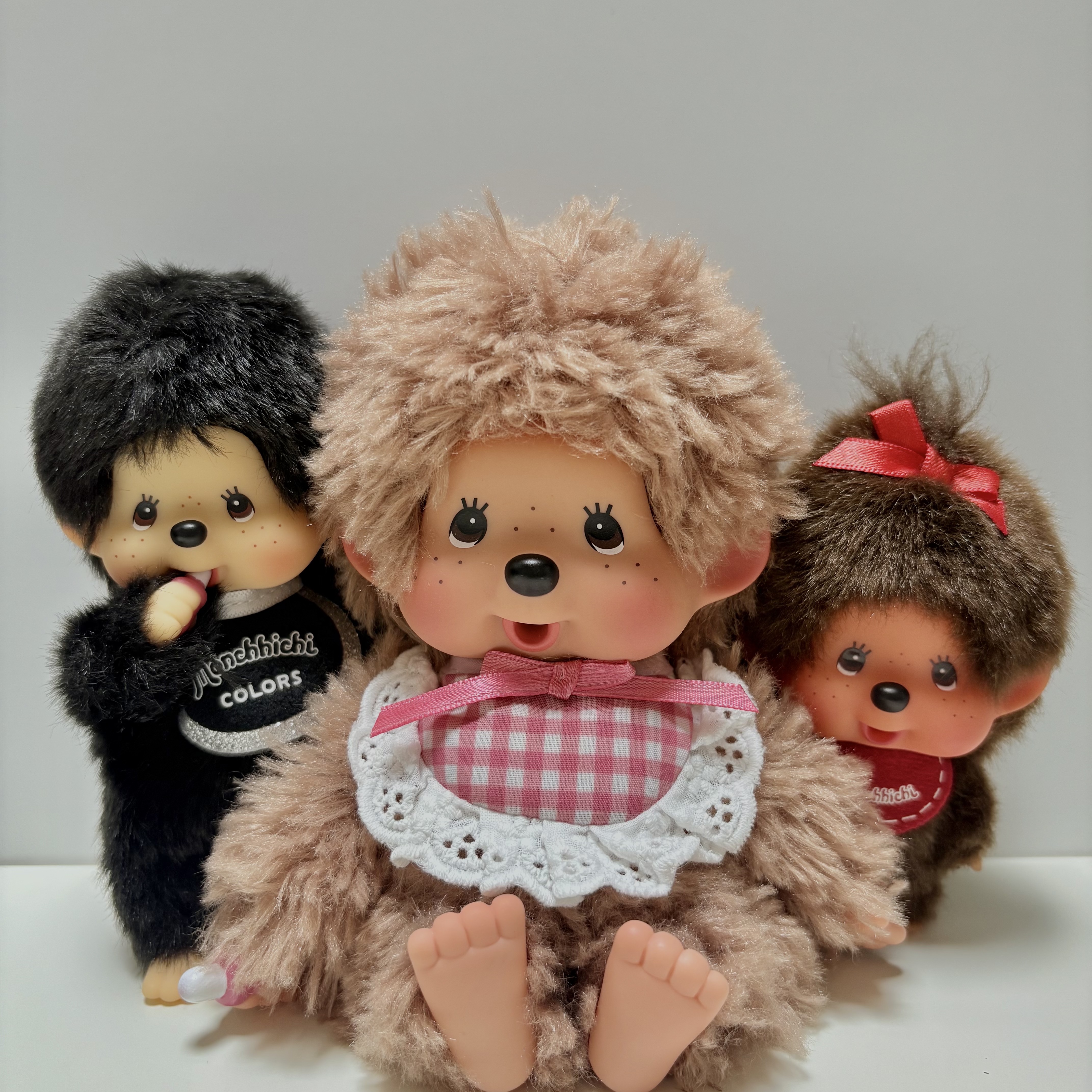 Monchhichi Colors Key Chain Black 착용 스타일
