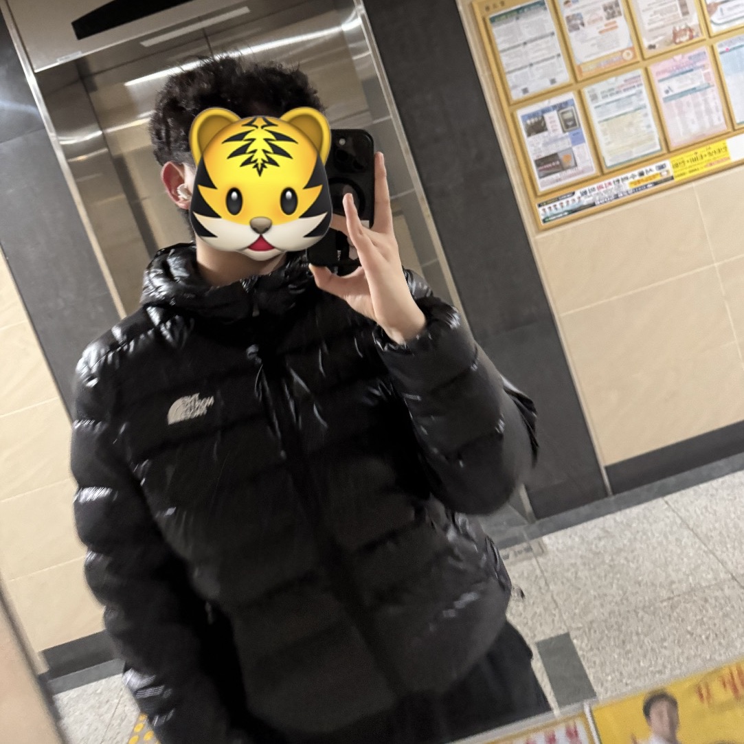 The North Face Matier EX RDS Down Hoodie Black 착용 스타일