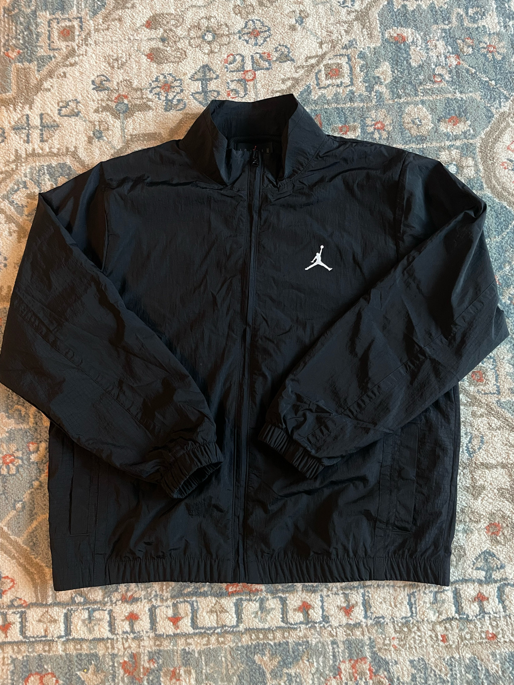 Jordan Essentials Woven Jacket Black - US/EU 착용 스타일 - 1