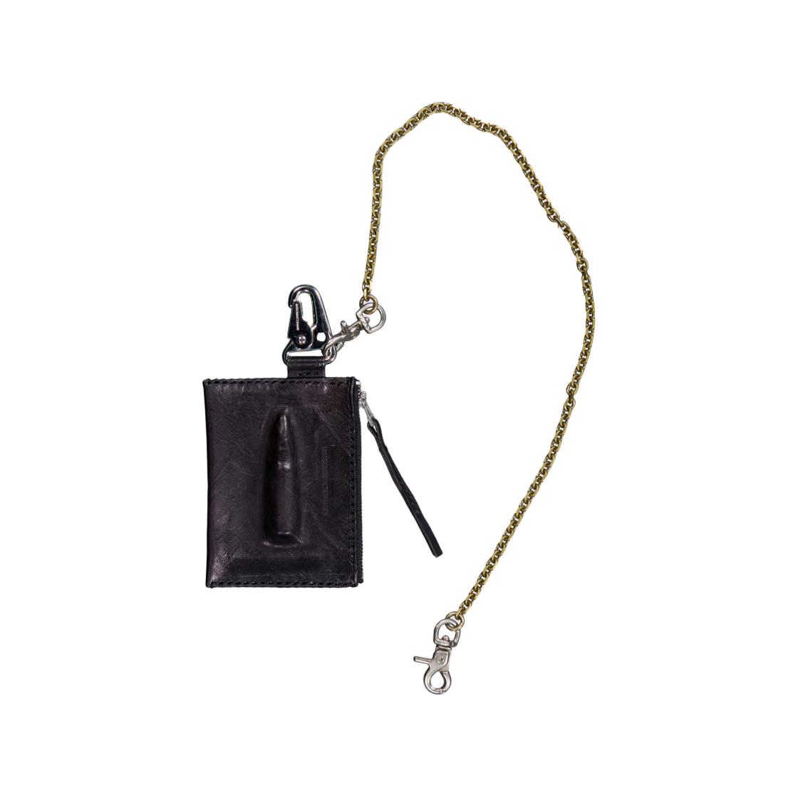 25-AC010 Resurrection13 Lether Wallat Chain Black