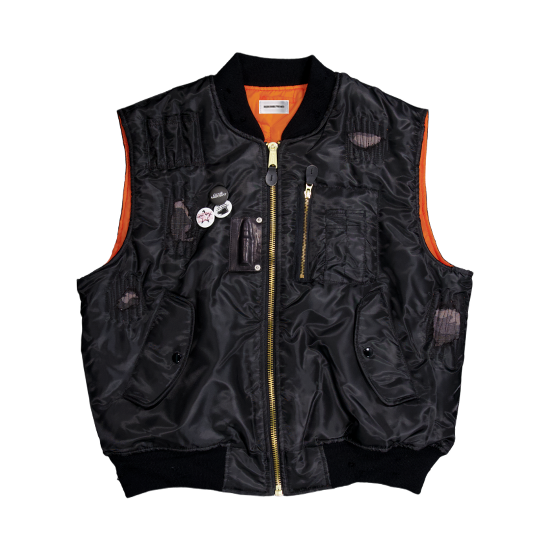 레저렉션13 MA-1 베스트 블랙(Resurrection13 MA-1 Vest Black)