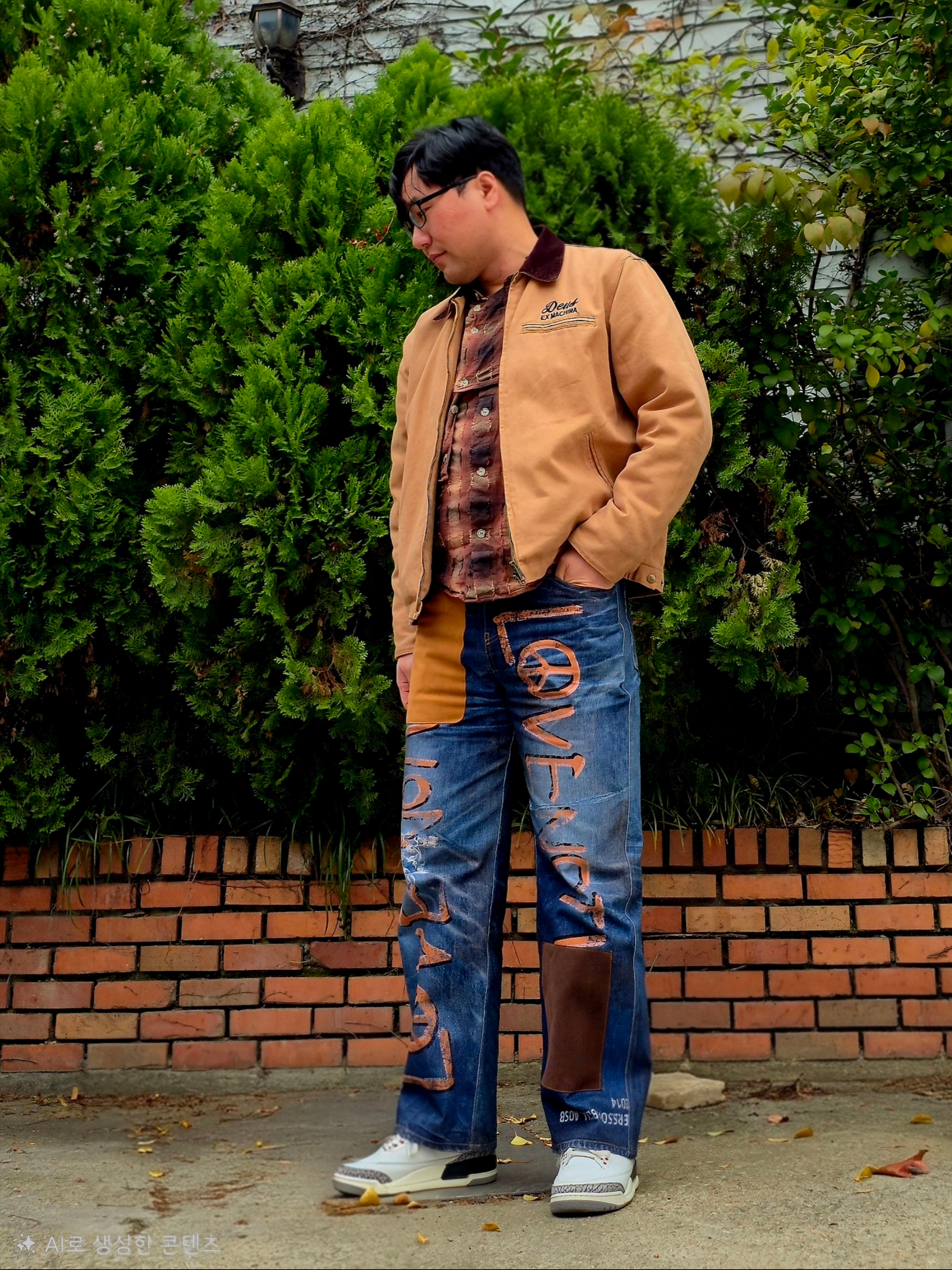 Deus Ex Machina Address Workwear Jacket Dijon, Jordan 3 Retro White Cement Reimagined 착용 스타일