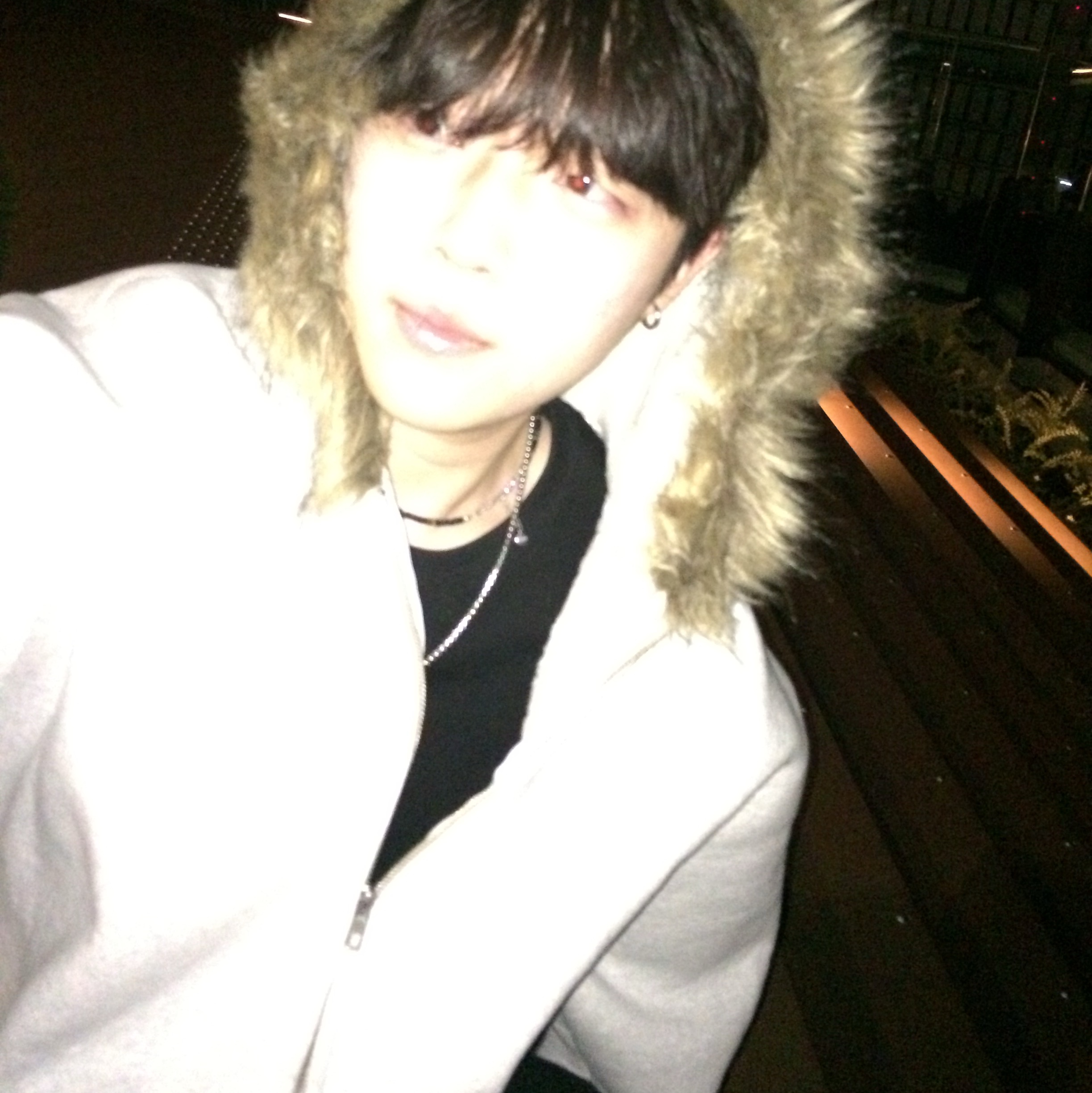 Supreme Faux Fur Zip Up Hooded Sweatshirt Ash Grey - 25FW 착용 스타일 - 1