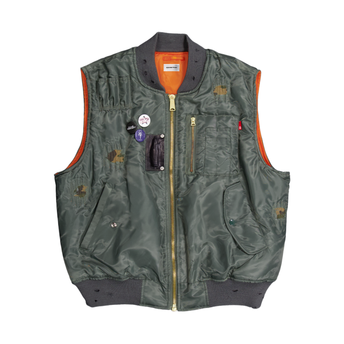레저렉션13 MA-1 베스트 그린(Resurrection13 MA-1 Vest Green)