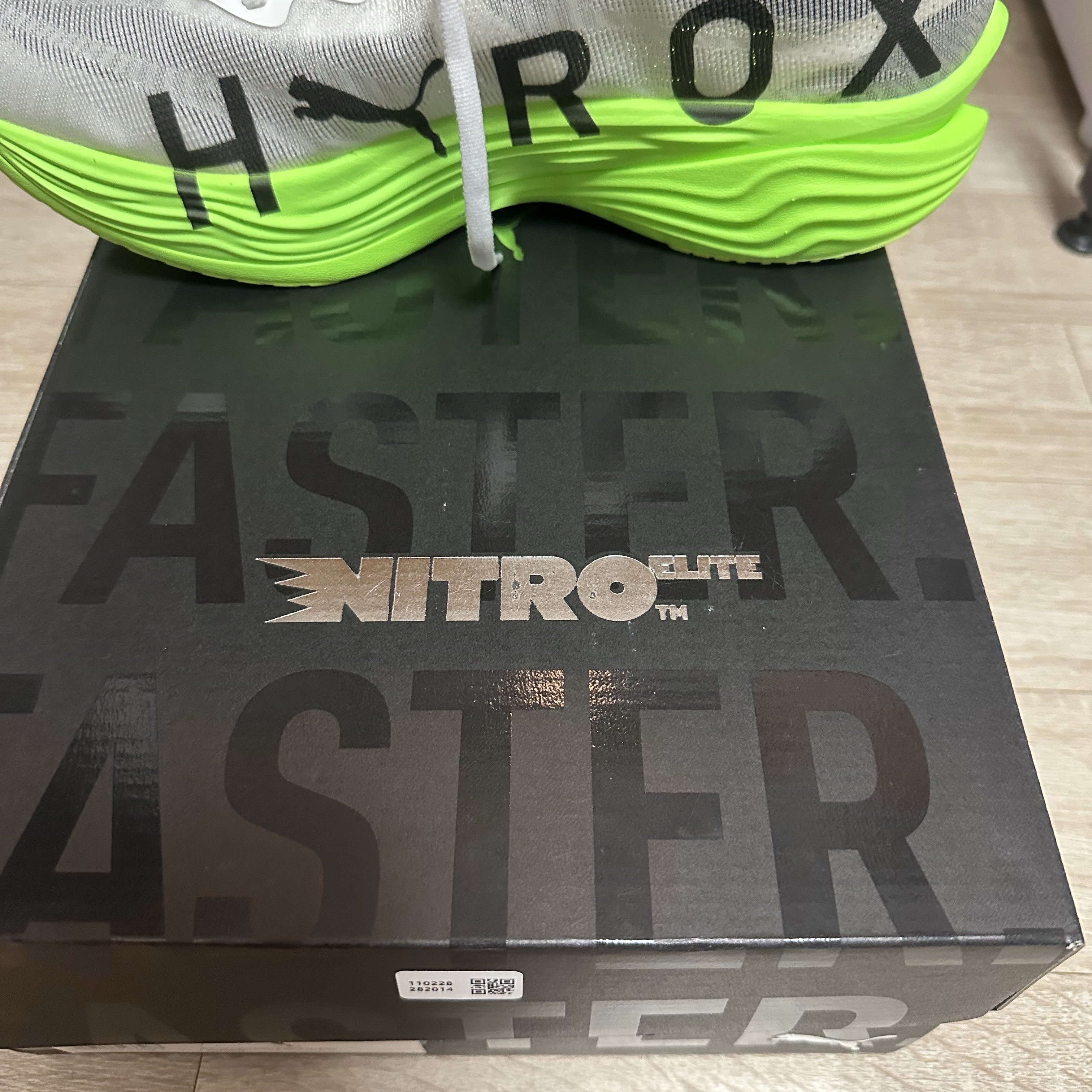 Puma x Hyrox Deviate Nitro Elite 3 Green Glare 착용 스타일